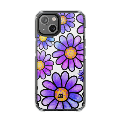 Violet Grunge Bloom · Impact Phone Case for iPhone · Magsafe