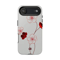 Red Tough 2.0 Magsafe Phone Case for iPhone - Kyoto Ember Bloom