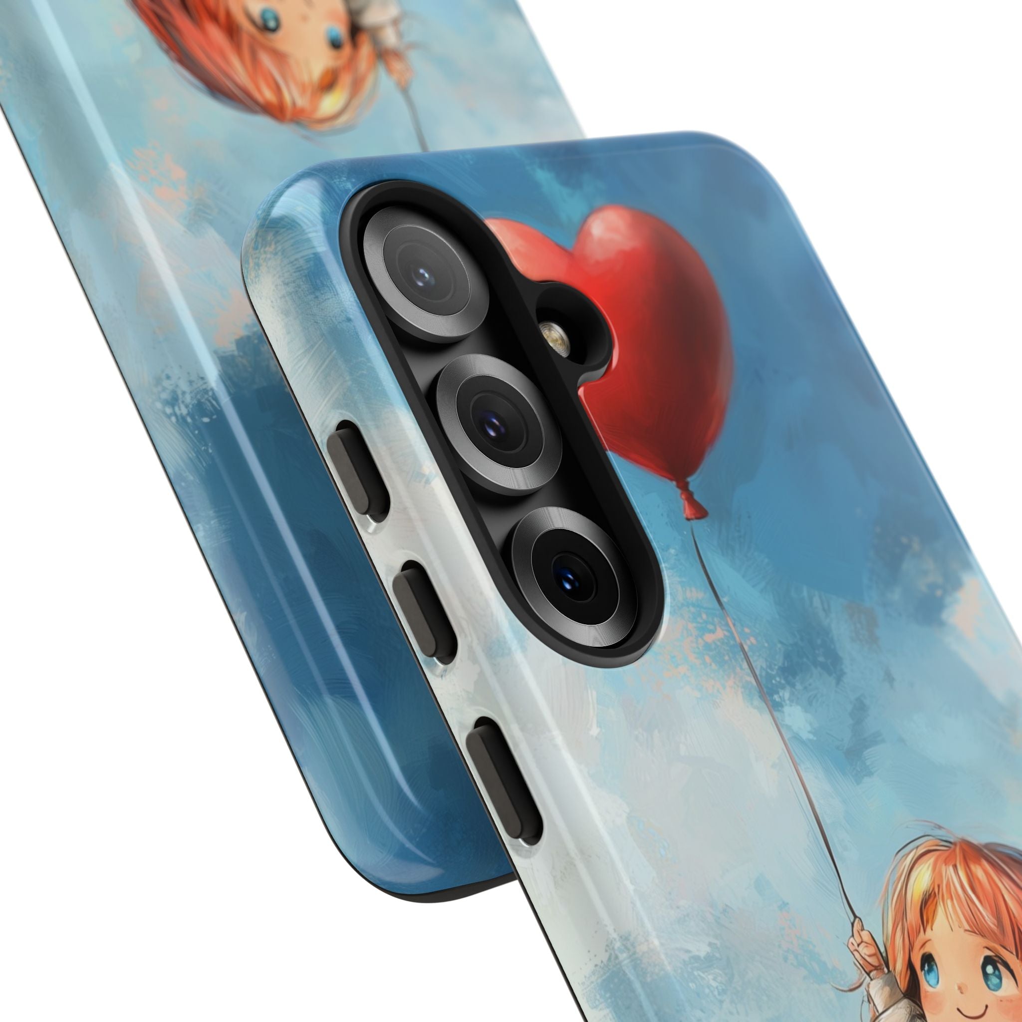 Crimson Heart Sky · Tough Phone Case for Samsung