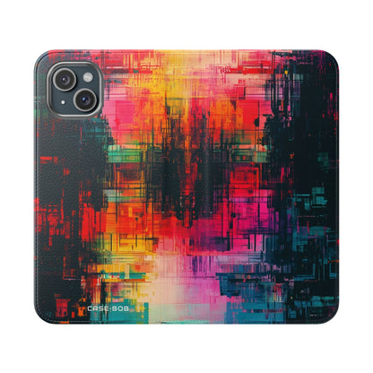 Neon Prism - iPhone 15 Plus Case - Wallet