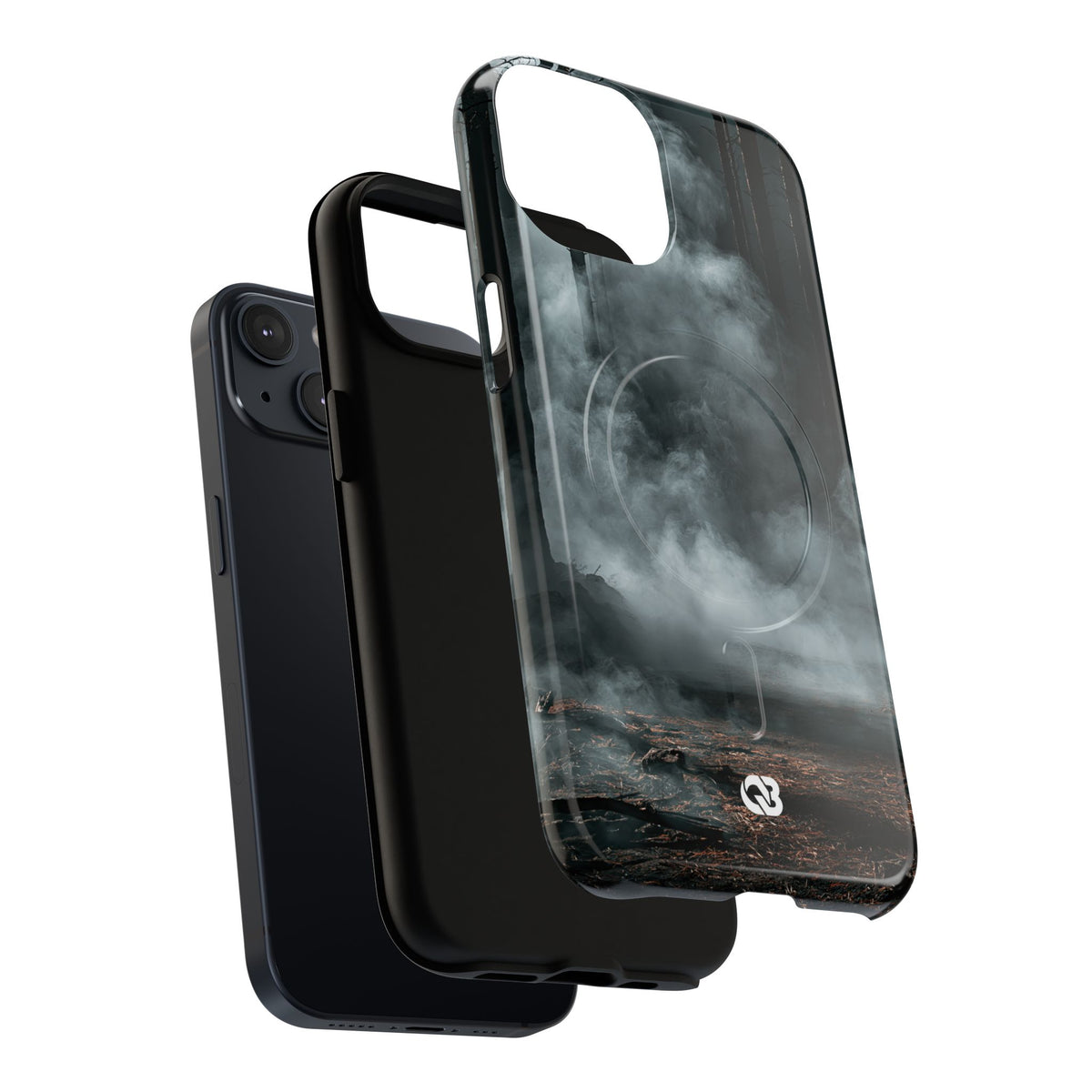 Shadowed Pine Mist · Tough 2.0 Magnetic Phone Case for iPhone · Black