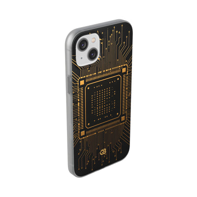 Gold Lite Phone Case for iPhone - Cyber Gold Processor