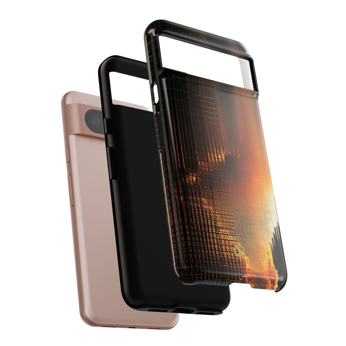 Luminous Grid · Tough Phone Case for Pixel ·  Black