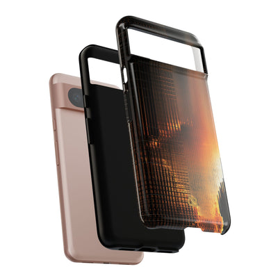 Luminous Grid · Tough Phone Case for Pixel ·  Black