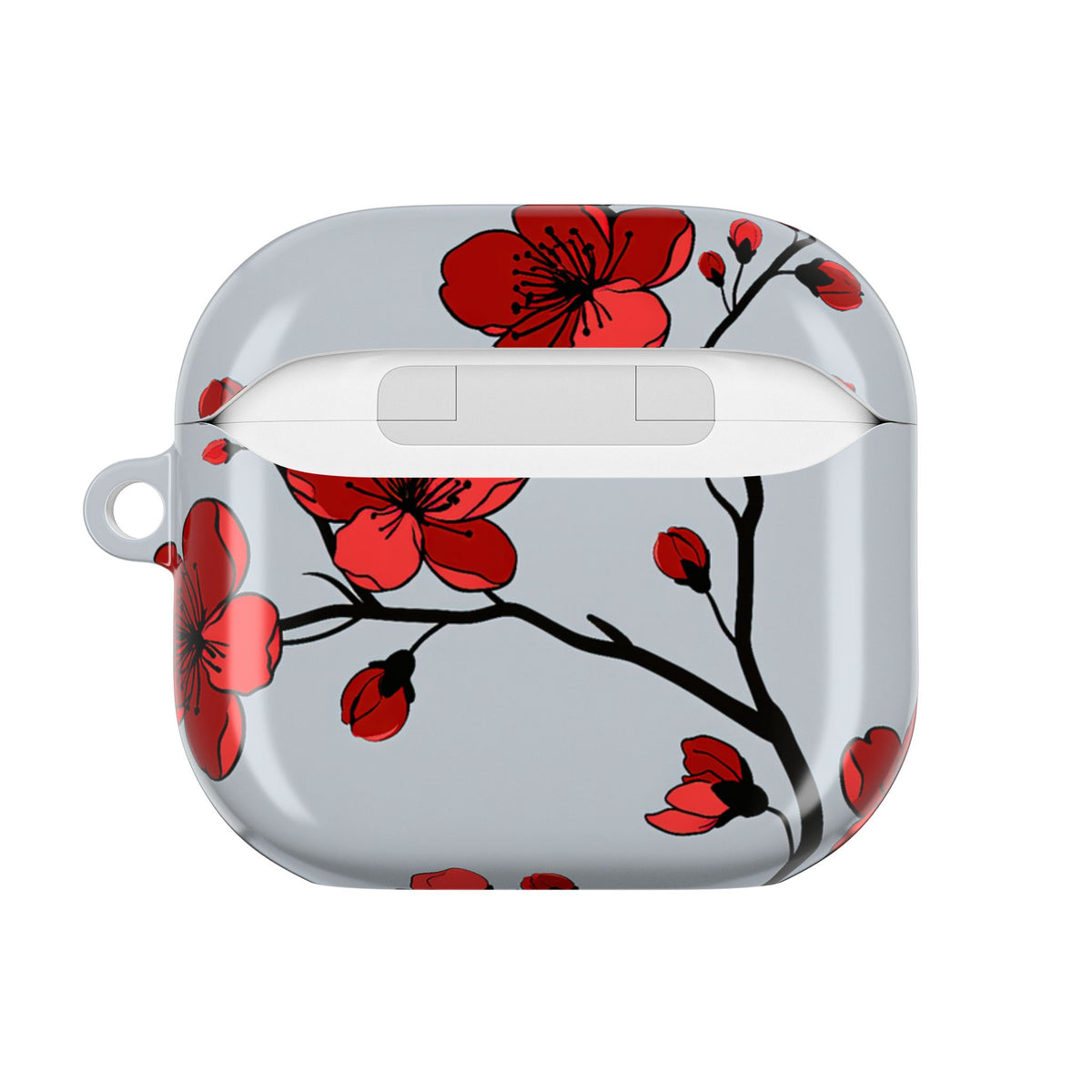 Scarlet Plum Blossom · Hard Case for AirPods & AirPods Pro · Red