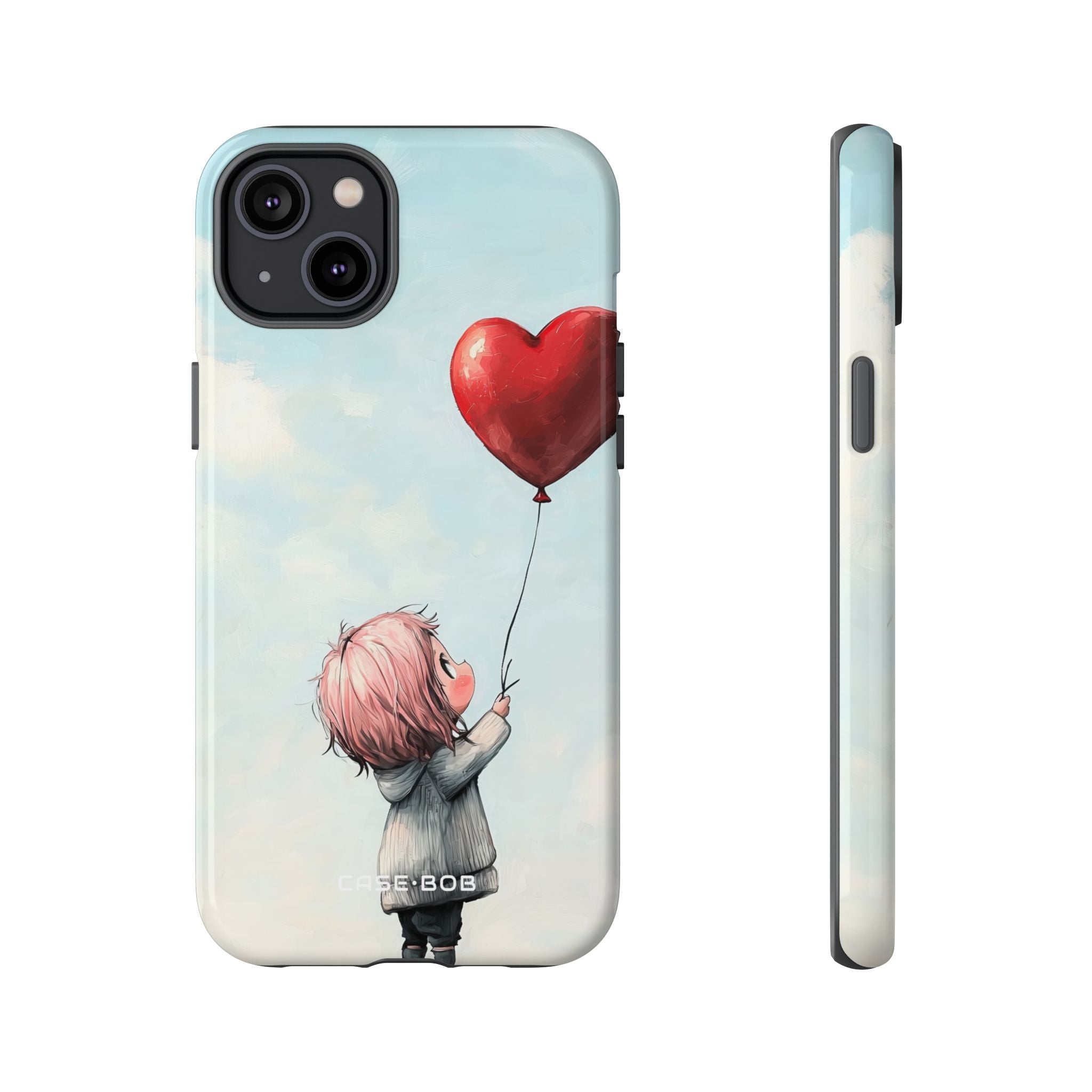 Herzballon-Leuchten iPhone 14 Plus Case - Tough
