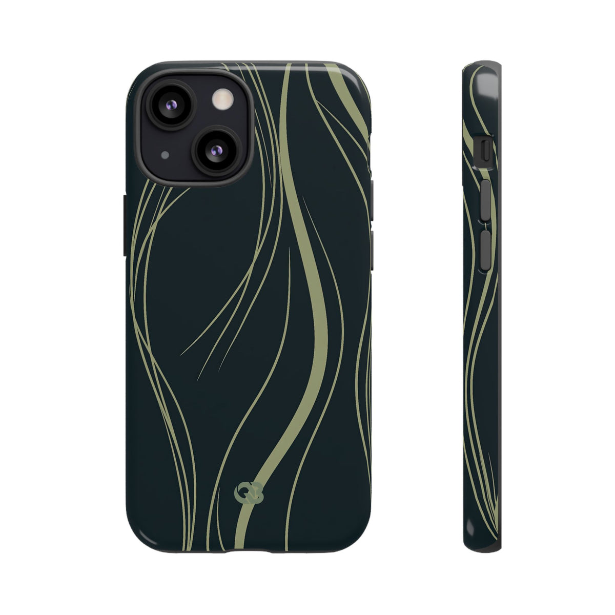 Serpentine Reeds · Tough Phone Case for iPhone · Green