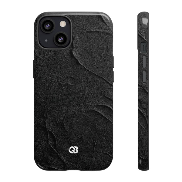 Obsidian Stucco Relief · Tough Phone Case for iPhone · Black