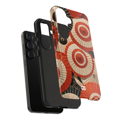 Vermilion Wagasa Motif · Tough Phone Case for Samsung · Red