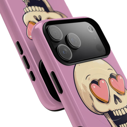 Heart Eyed Skull iPhone 17 Pro Max Case - Tough+ - CASE•BOB