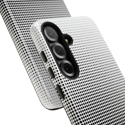 Black Tough Phone Case for Samsung - Obsidian Halftone Flux