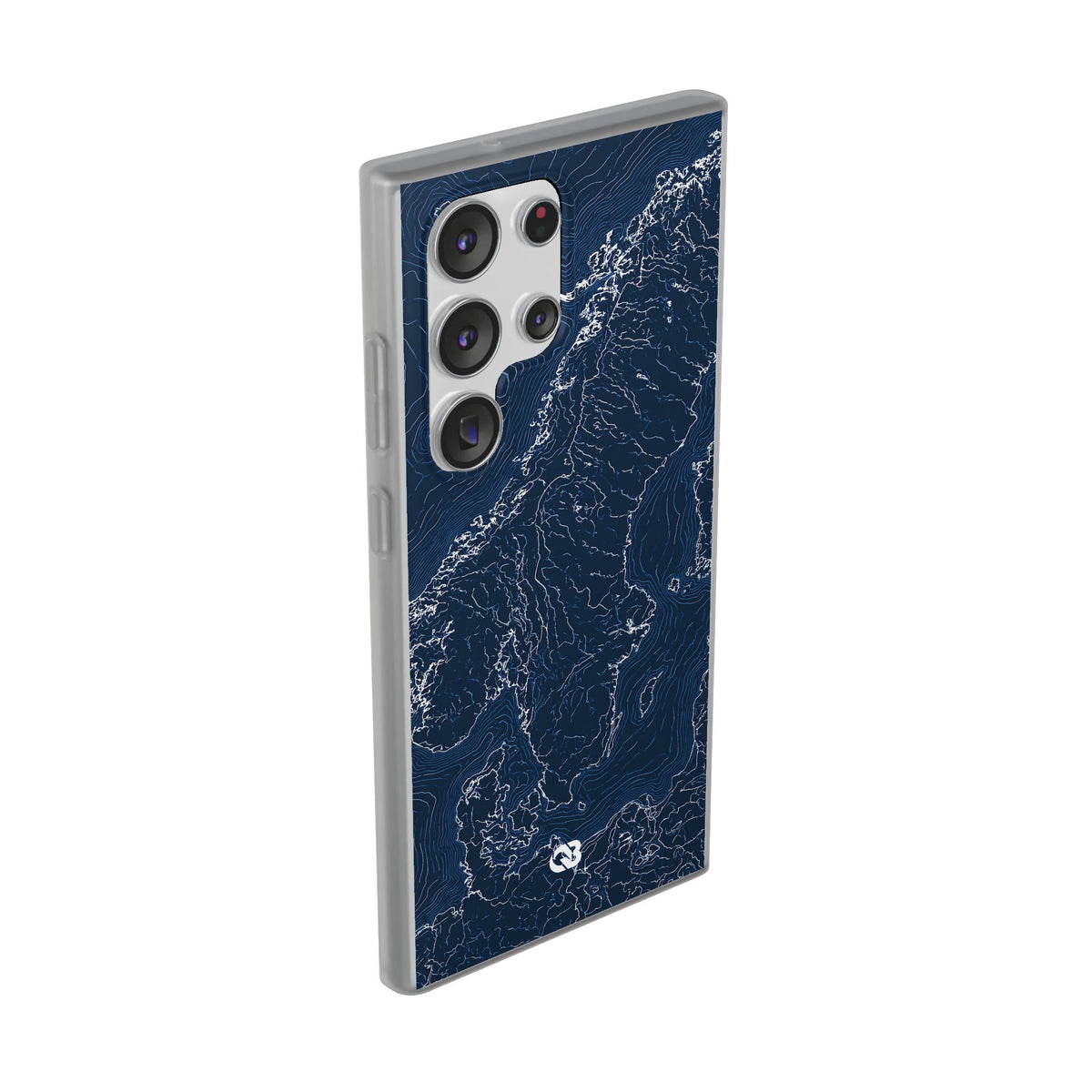 Nordic Contour Chart · Lite Phone Case for Samsung · Blue