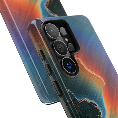 Prismatic Aura Shift · Tough Phone Case for Samsung · Blue