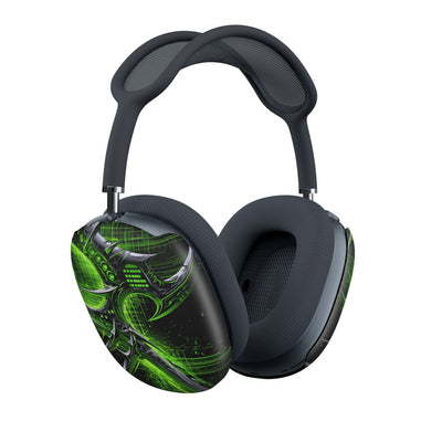 Cyber Sigil Grid · Hard Case for AirPods Max · Green
