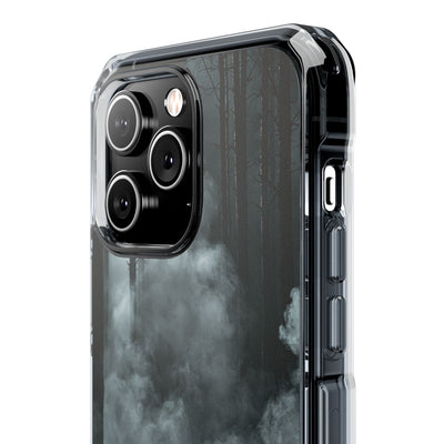 Shadowed Pine Mist · Clear Impact Magnetic Phone Case for iPhone ·  Black