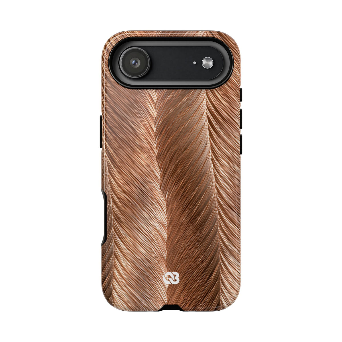 Rose Gold Weave · Tough Phone Case for iPhone · Brown