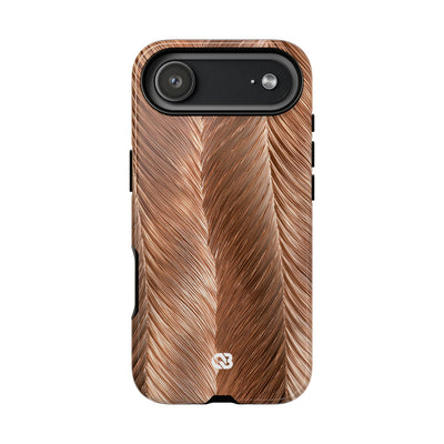 Rose Gold Weave · Tough Phone Case for iPhone · Brown