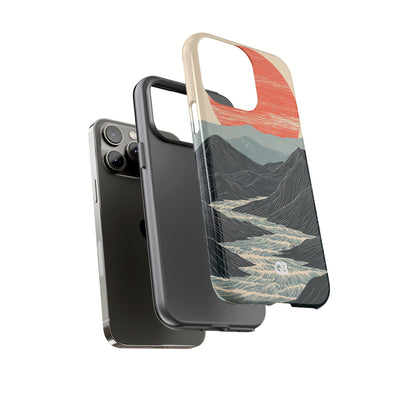 Crimson Ridge Horizon · Tough Phone Case for iPhone · Black