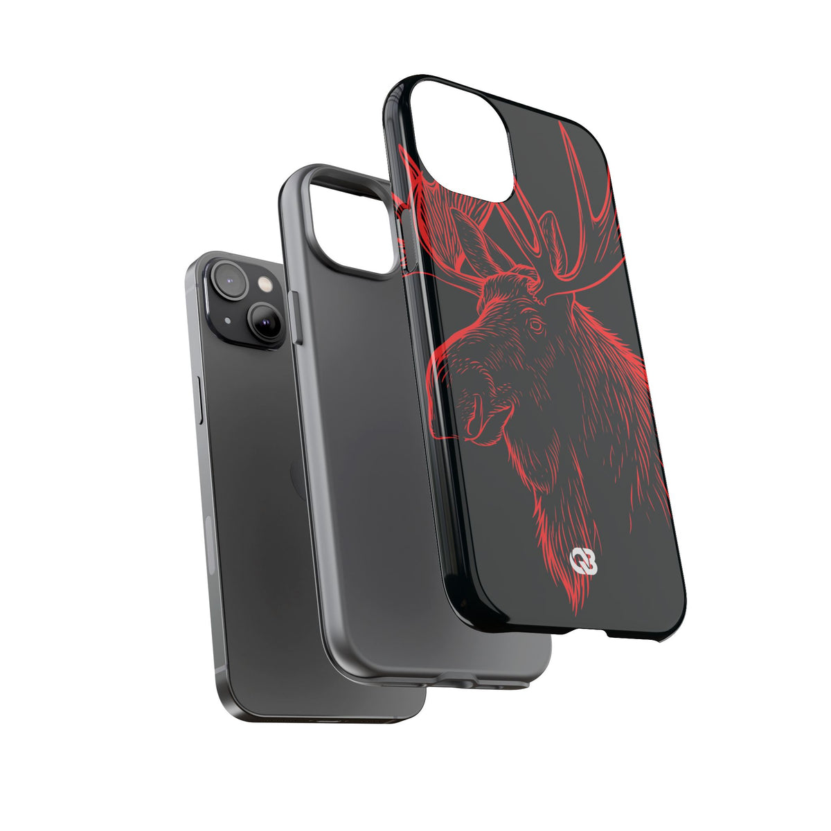 Nordic Elk · Tough Phone Case for iPhone · Black