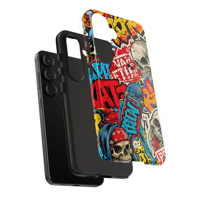 Skate Skull Riot · Tough Phone Case for Samsung · Red