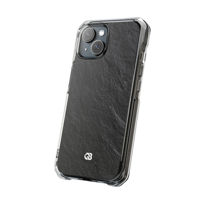 Black Impact MagSafe Phone Case for iPhone - Raw Obsidian Slate