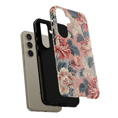 Blush Peony Jacquard · Tough Phone Case for Samsung · Pink