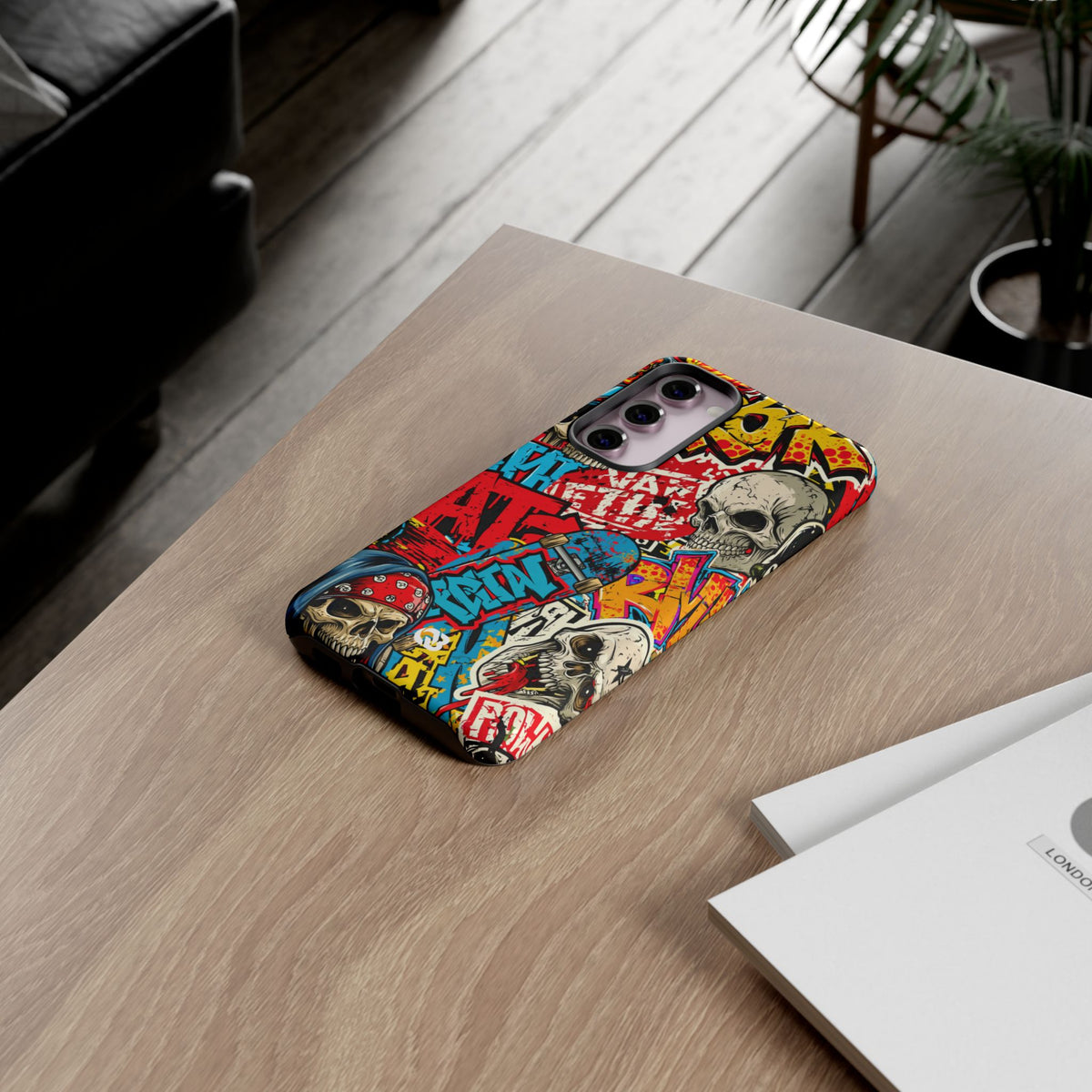 Skate Skull Riot · Tough Phone Case for Samsung · Red