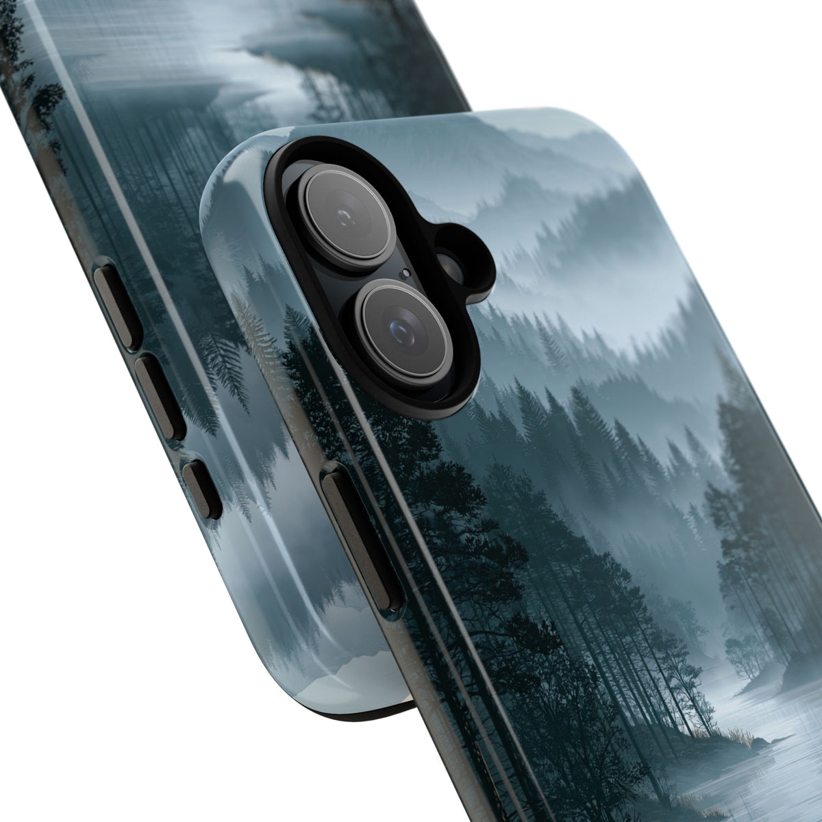 Silent Nordic Fjord · Tough Phone Case for iPhone · Blue
