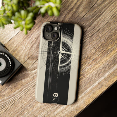 Beige Tough Phone Case for iPhone - Zenith Vector Spire