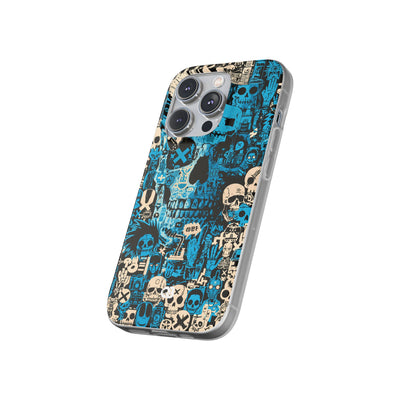 Electric Skull Graffiti · Lite Phone Case for iPhone ·  Blue