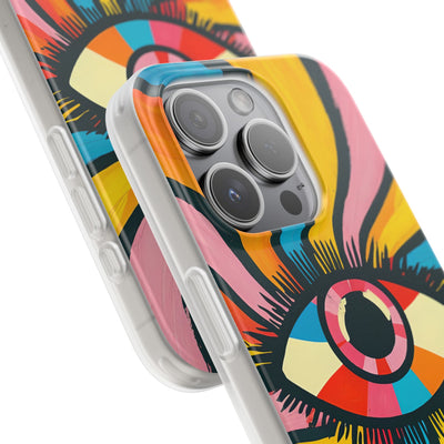 Vivid Gaze Burst · Soft Phone Case for iPhone