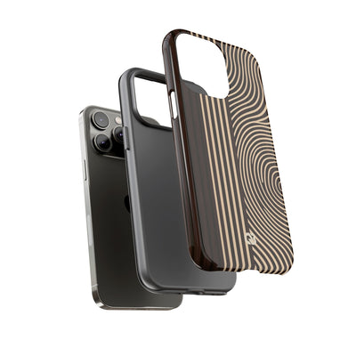 Brown Tough Phone Case for iPhone - Espresso Sand Ridge