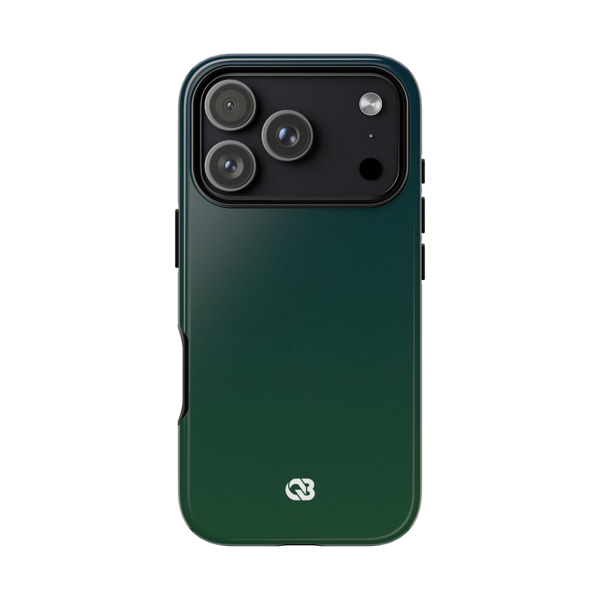 Green Tough Phone Case for iPhone - Midnight Pine Horizon