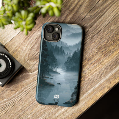 Silent Nordic Fjord · Tough Phone Case for iPhone · Blue