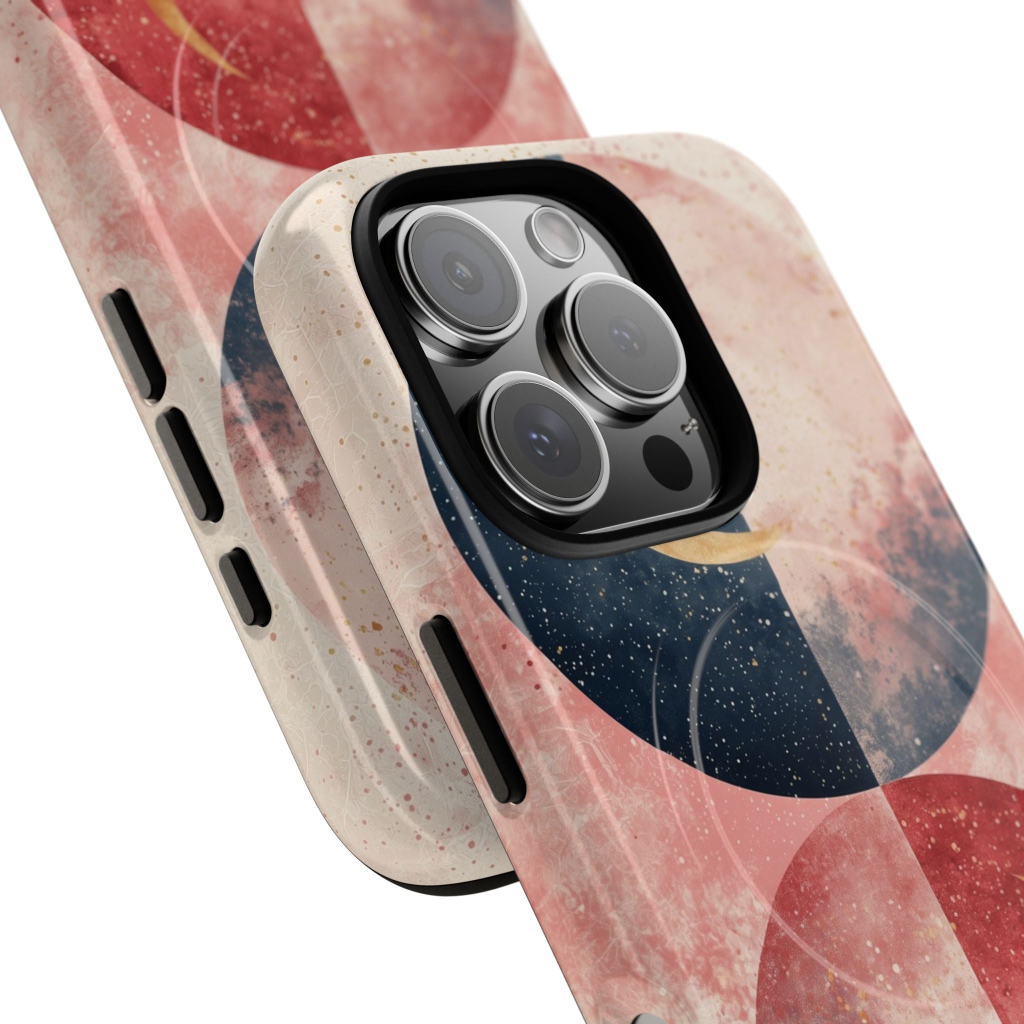 Golden Crescent Circles iPhone 16 Pro Case - Tough+