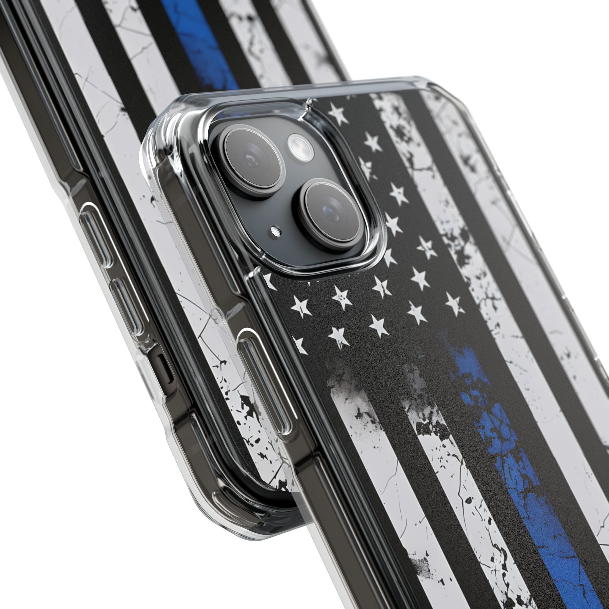 Blue Stripe Flag iPhone 15 Plus Case - Impact