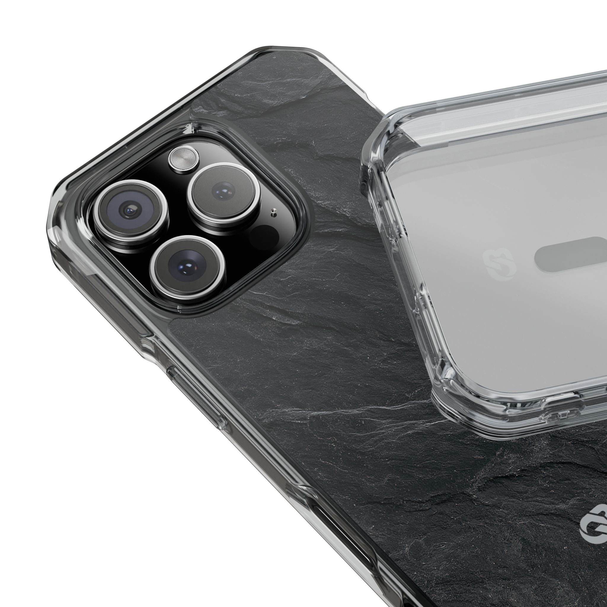 Black Impact MagSafe Phone Case for iPhone - Midnight Slate Ridge