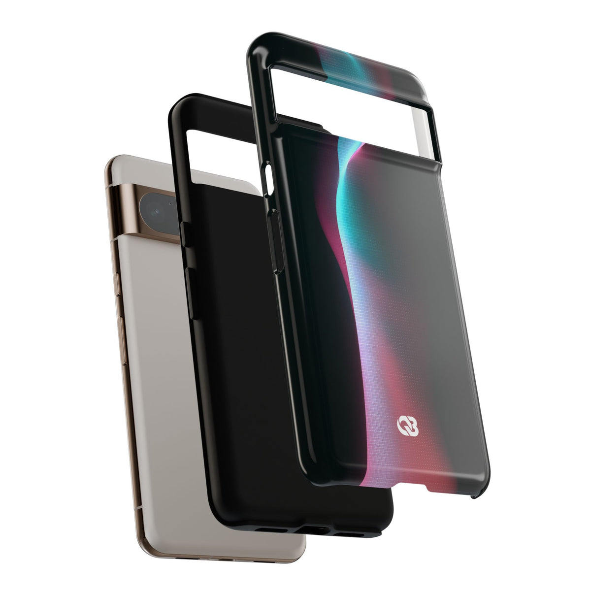 Neon Pixel Flow · Tough Phone Case for Pixel ·  Black