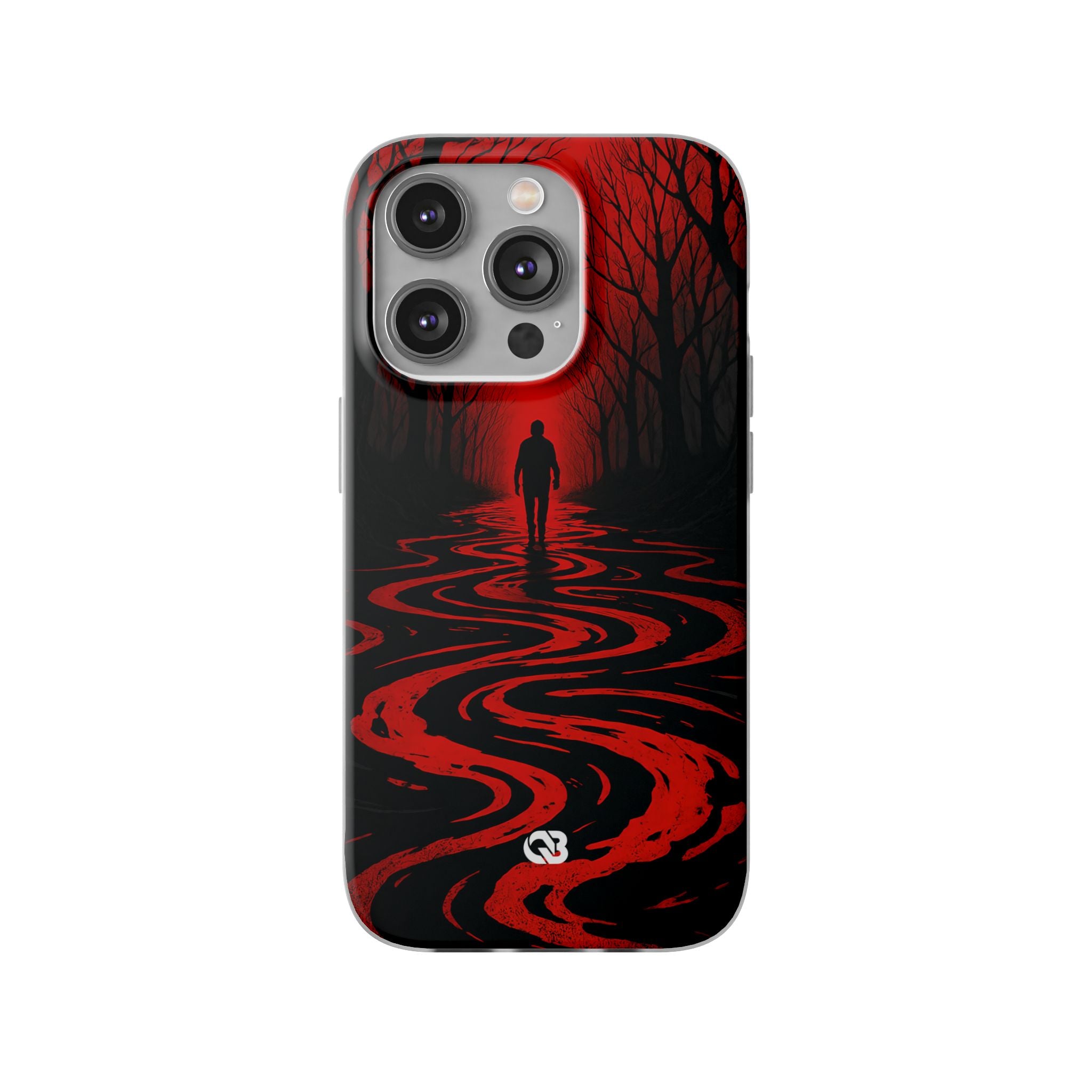 Crimson Shadow Path · Soft Phone Case for iPhone