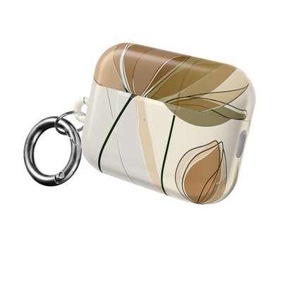 Translucent Petal Contour · Hard Case for AirPods & AirPods Pro · Beige