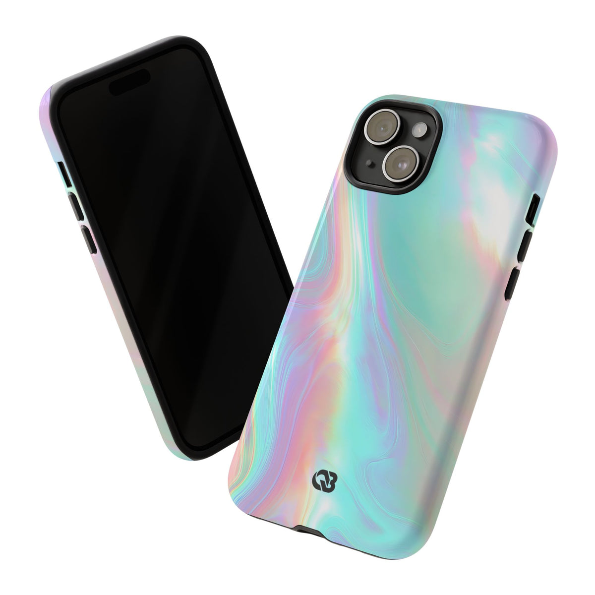 Prismatic Liquid Light · Tough Phone Case for iPhone · Teal