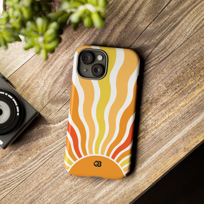 Amber Solar Waves · Tough Phone Case for iPhone