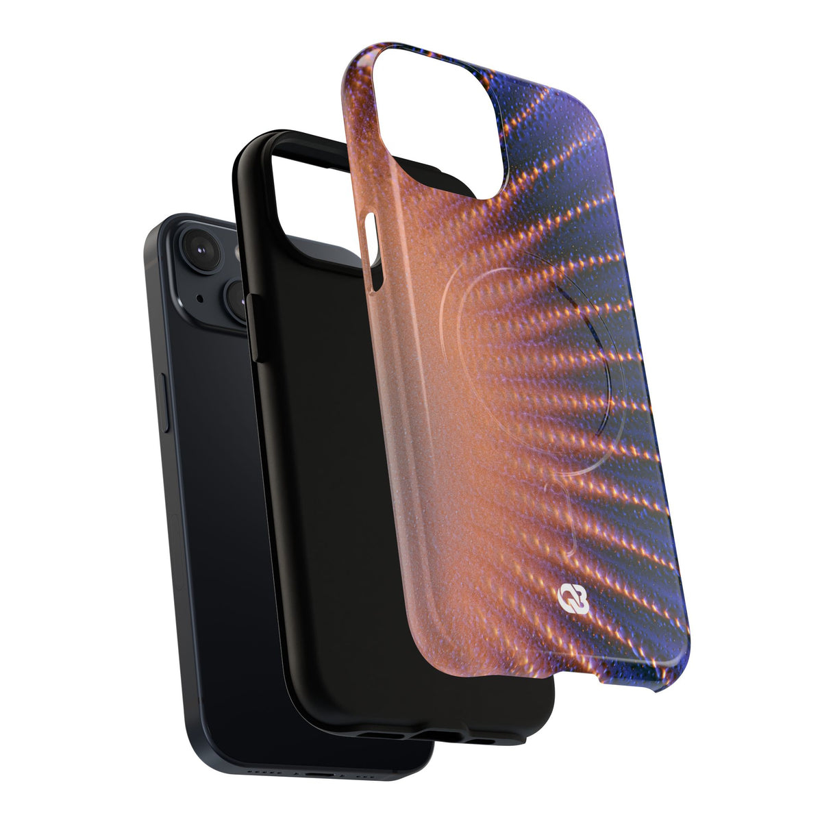 Luminous Aura Burst · Tough 2.0 Magnetic Phone Case for iPhone · Blue