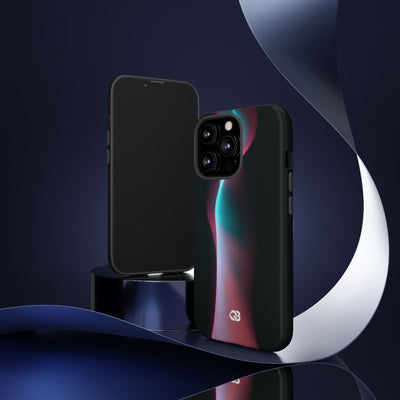 Neon Pixel Flow · Tough Phone Case for iPhone · Black