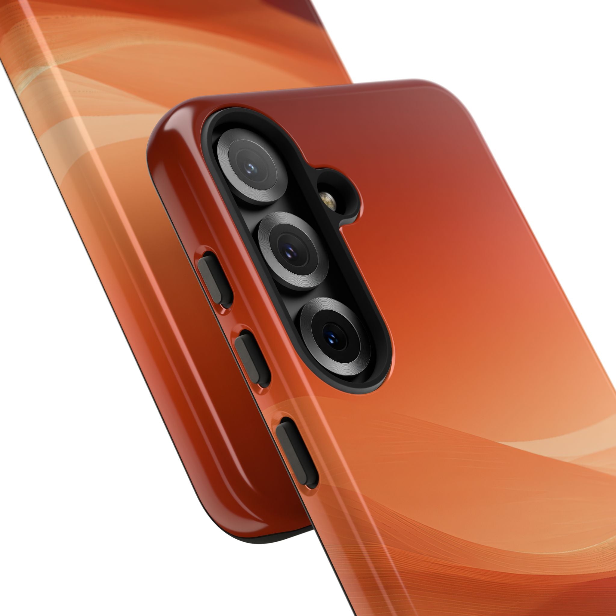 Orange Tough Phone Case for Samsung - Crimson Dune Gradient