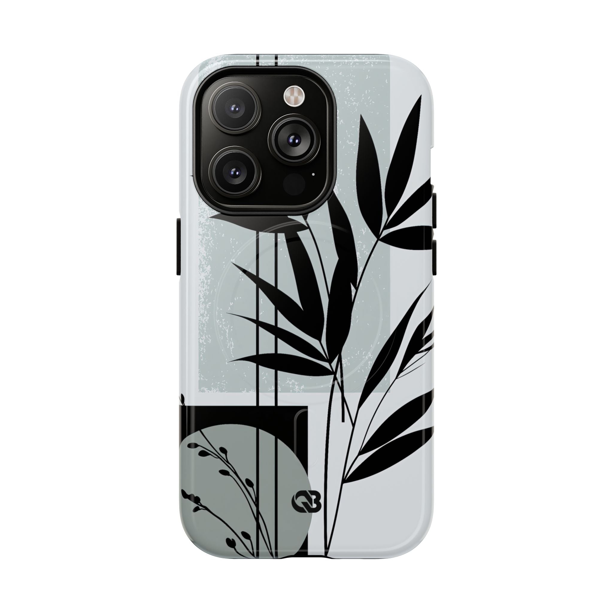 Grey Tough 2.0 Magsafe Phone Case for iPhone - Sage Bamboo Noir