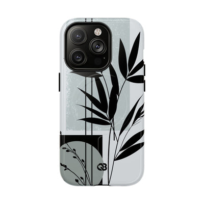 Grey Tough 2.0 Magsafe Phone Case for iPhone - Sage Bamboo Noir