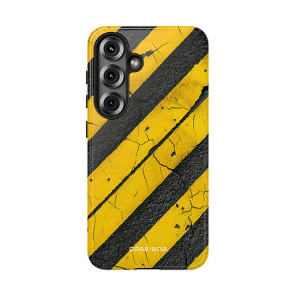 Gelber Streifen Abnutzung Samsung S25 Case - Tough