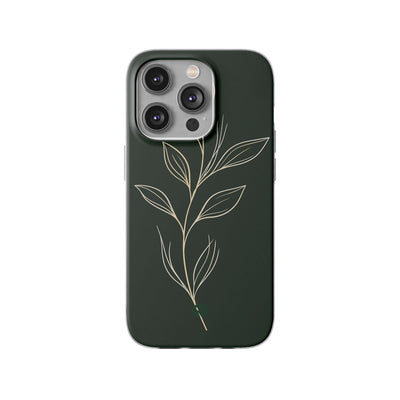 Green Lite Phone Case for iPhone - Deep Moss Willow