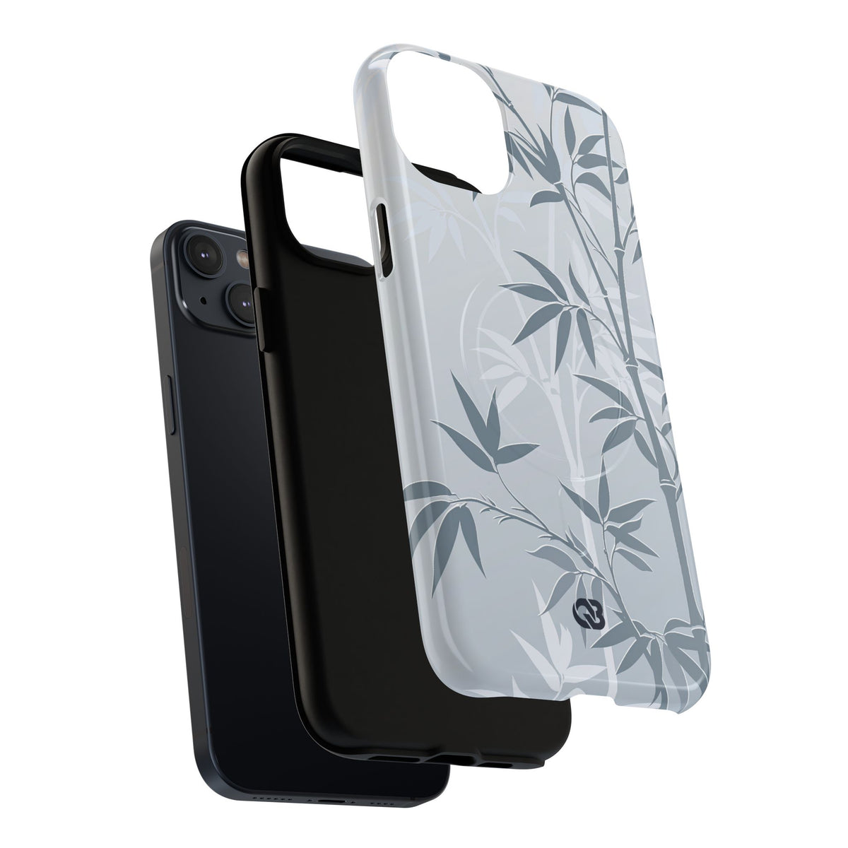 Misty Bamboo Grove · Tough 2.0 Magnetic Phone Case for iPhone · Blue